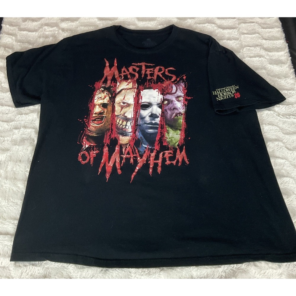 Universal Studios Orlando Black 2Xl Halloween Horror Nights 26 Master Of Mayhem - Picture 1 of 7